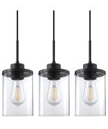 3 Pack Modern Farmhouse Pendant Light 4.7" Clear Glass Black Finish - €12,23 EUR 3 Pack Modern Farmhouse Pendant Light 4.7" Clear Glass Black Finish - €12,23 EUR