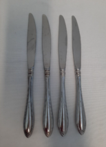 Lot of 4 Oneida Cube ~ Sheraton ~ Stainless Knives 9 3/8&quot; - £19.69 GBP