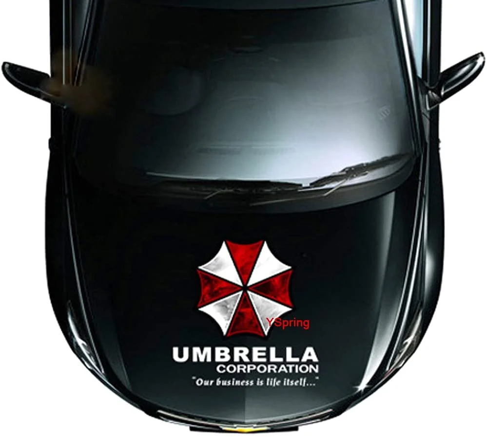 Resident Evil Car Front Cover Decal Umbrella Corporation Logo Sticker Auto Body  - $92.21