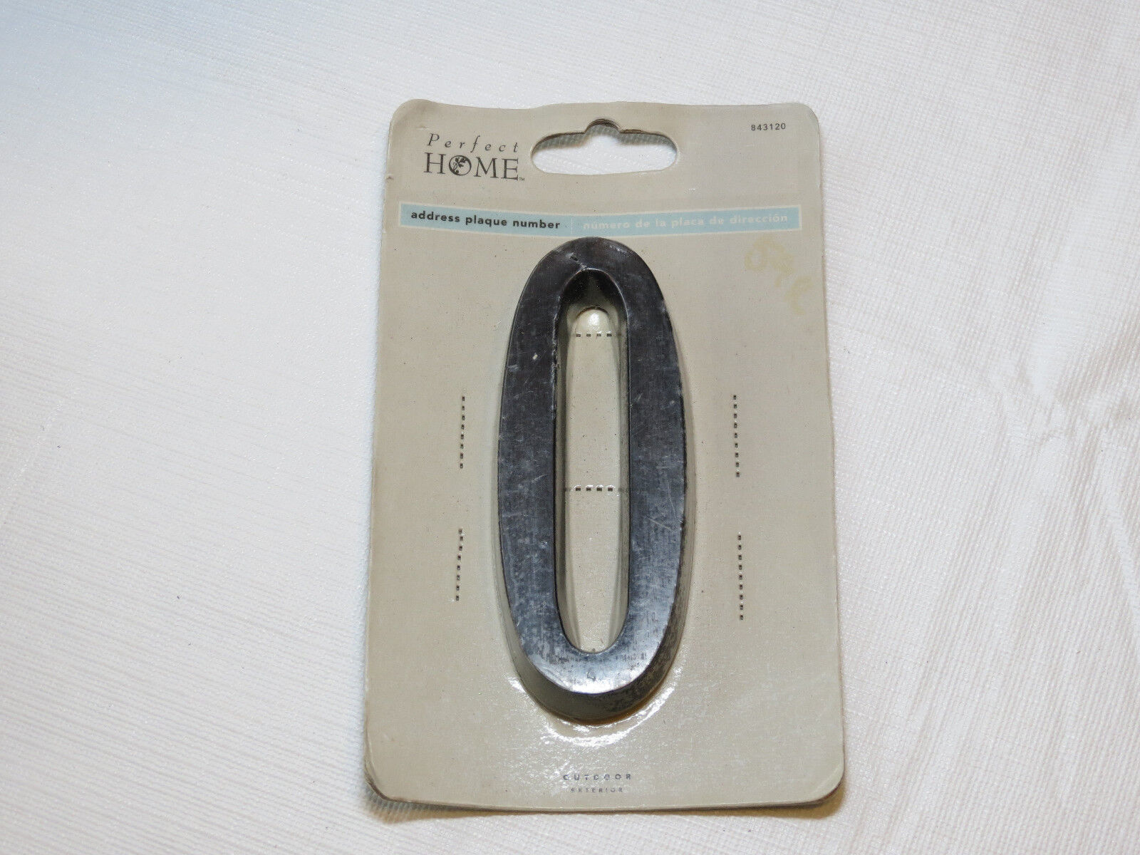 Perfect Home 843120 4 inch Aged Bronze address plaque house number # 0 NOS - $10.29