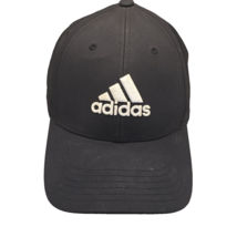 ADIDAS - Three Stripe Logo Baseball Hat Cap Adult Size OSFM Black White - $10.99