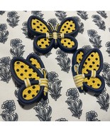 Vintage Burwood Plastic 3 Piece Butterfly Wall Decor Hangings Made in USA - €10,35 EUR