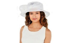 Josette Rose Burnout Oranza Down White Hat - £23.22 GBP