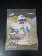 2009 Upper Deck Icons NFL Legends Die-Cut /25 Earl Campbell #184 HOF OILERS - $6.79