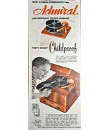 Admiral Automatic Record Changer Childproof Phonographs 1946 Vintage Pri... - $13.73 CAD