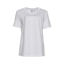 adidas Womens Stacked Printed T-Shirt Color White Size Medium - £31.97 GBP