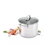 THE CELLAR Stainless Steel 8-Qt. Covered Stockpot with Lid New in Box - $68.80