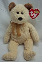 TY Beanie Baby 2000 HUGGY THE TAN &amp; BROWN TEDDY BEAR 8" STUFFED ANIMAL T... - $14.85