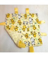 Swiggles Yellow Duck lovey Taggie Ribbon Minky Dot Security blanket tags... - $32.00