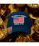 No Kings In America Embroidered Hat, Hat Gift For Anti MAGA Anti Trump B... - $500.42 MXN