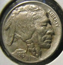 1916 Buffalo Nickel - Uncirculated detail  - £47.31 GBP
