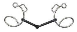 Stainless Steel Sweet Iron Mouth Sweet Six Half Moon Western Horse Snaffle Bit - £20.98 GBP