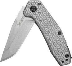 Kershaw CATHODE Silver Folding Pocket Knife Reversible Frame Lock - $31.35