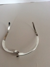 Beautiful .925 Silver Unisex Plain Chocker Design Necklace - £59.94 GBP