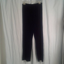 Chico&#39;s Design 0 Black Velvet Pants S 4 NEW Basic Essential Elastic NEW - £26.73 GBP