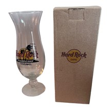 Hard Rock Cafe Hurricane Cocktail Drink Glass COZUMEL 9&quot; With Recipe and Box - £7.77 GBP