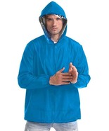 Blue Detachable Face Shield Cover Protective Jacket Hat Hoodie Size Medium - £16.31 GBP
