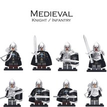 8pcs/set Gondor Soldiers with Armour The Lord of the Rings Minifigures Toys - £14.38 GBP