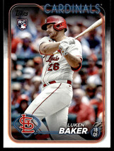 2024 Topps Series 1 Luken Baker Rookie St. Louis Cardinals #207 - £1.77 GBP