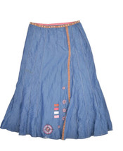 OHDD Maxi Skirt Womens 30 Blue Graphic Lightweight Made in Italy Save th... - $57.02