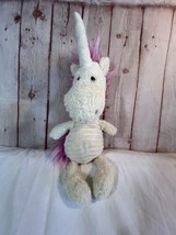 JellyCat Unicorn 15" Pink Hair Plush Stuffed Horse Toy Pleated Belly - £23.98 GBP