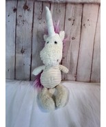 JellyCat Unicorn 15&quot; Pink Hair Plush Stuffed Horse Toy Pleated Belly - £23.59 GBP