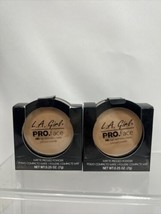 (2) L.A. Girl Pro Face HD Matte Pressed Powder Medium Beige 0.25 oz Makeup KG - £7.26 GBP