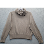 Jeanne Pierre Sweater Mens XL Brown Knitted Long Sleeve Shawl Collar Pul... - $31.58 CAD