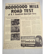 1943 Ad B. F. Goodrich 80,000,000 Mile Road Test &amp; Kreml Shampoo - €8,67 EUR