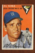 Vintage 1954 Baseball Card TOPPS #216 AL SIMA Pitcher Chicago White Sox - £7.89 GBP