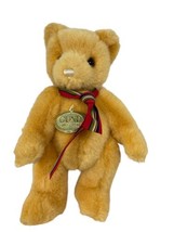 Gund  Gold Colored Teddy Bear 1991 Vintage Plush Stuffed Animal Plastic Tag Bow - £11.68 GBP