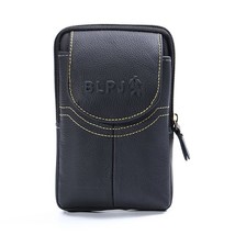 2022 New Genuine Leather Wallet Vintage Waist PaPhone Pouch Bags Multi-function  - £10.05 GBP