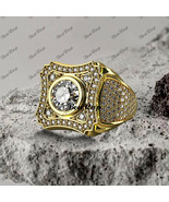 Solid Silver 2 Ct Invisible Setting Diamond Mens Hip Wedding Hop Pinky B... - $237.44 CAD