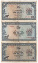 Rhodésie,Ensemble 3,Tout Clé Dates,1971,1972,1973,Reserve Banque De Rhod... - $110.90