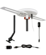 Tablo Compatible HDTV Antenna Omni-directional 4K Amplified w/ Mounting Set - £48.25 GBP