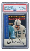 Earl Morrall Signed Colts 1999 Fleer Sports Illustrated Trading Card PSA... - £45.77 GBP
