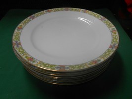 Beautiful NORITAKE &quot;Arleigh&quot; Set of 6 DINNER Plates - £46.12 GBP