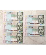 5 Colombia Banco 2000 Mil Pesos Notas 2009 Consecutive Uncirculated Bank... - £15.82 GBP