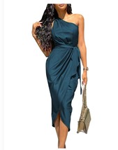 PRETTYGARDEN Women&#39;s 2023 Summer Ruched Bodycon Dress Sleeveless One Shoulder... - £14.86 GBP