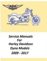 2009 - 2017 Harley Davidson Dyna Models Service Manual - $23.95