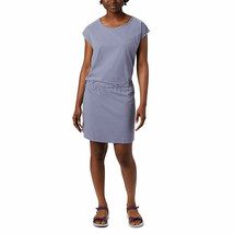 NWT New Womens Columbia Peak to Point Dress M Logo Purple Open Lace Back Cooling - $108.89