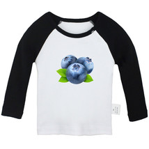 Baby Cute T-shirt Infant Fruit Blueberries Graphic Tees Shirts Newborn Kids Tops - £7.91 GBP+