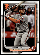 2024 Bowman Rookie Luis Matos Rookie San Francisco Giants #12 - £3.13 GBP