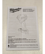 FOR PARTS - User Manual - Milwaukee M18 Fuel 1/4&quot; Hex Impact Driver 2953-20 - €8,40 EUR