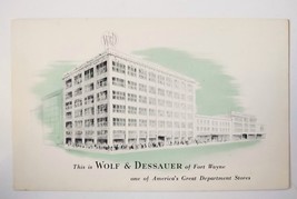 Wolf Dessauer Department Store Fort Wayne Indiana postcard - $7.43