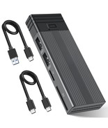 Nvme M.2 Enclosure &amp; Usb Hub 2 In 1, Usb C 3.2 Gen2 10Gbps Supports M.2 ... - $41.99