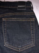 Bebe Women&#39;s Jeans Boot Cut Stretch Distressed Dark Blue Jeans Size 26 X 30 - $28.71