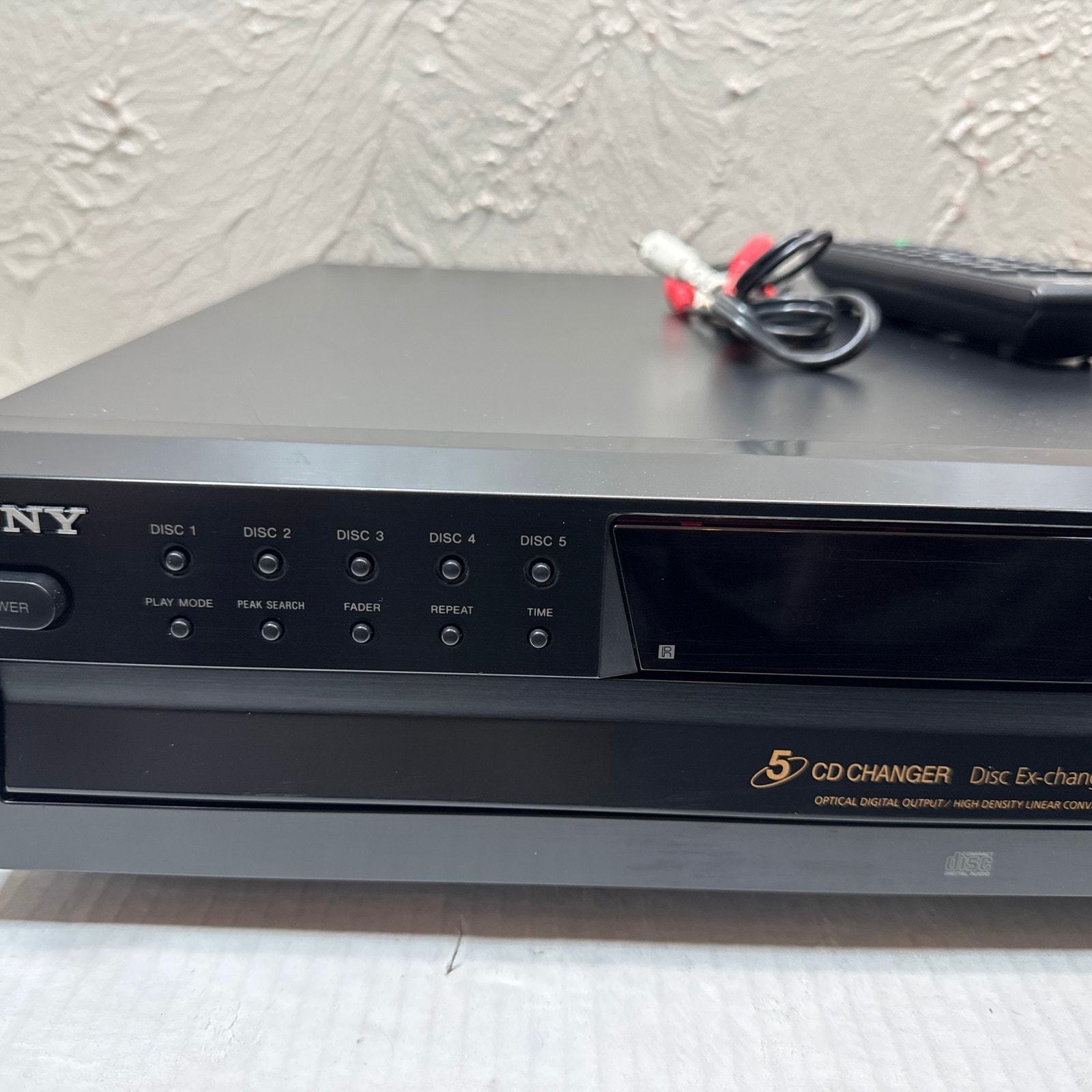 SONY CDP-CE375 5 Disc CD Changer Carousel Ex-change System With Remote Item image 2