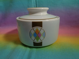 Studio Nova Fine China &quot;ARGYLE&quot; Y0750 Replacement Sugar Bowl w/ Lid Thailand - £7.68 GBP