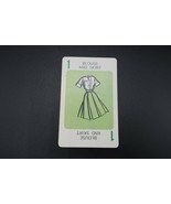 1965 Mystery Date board game replacement card green # 1 Blouse &amp; Skirt - £3.90 GBP